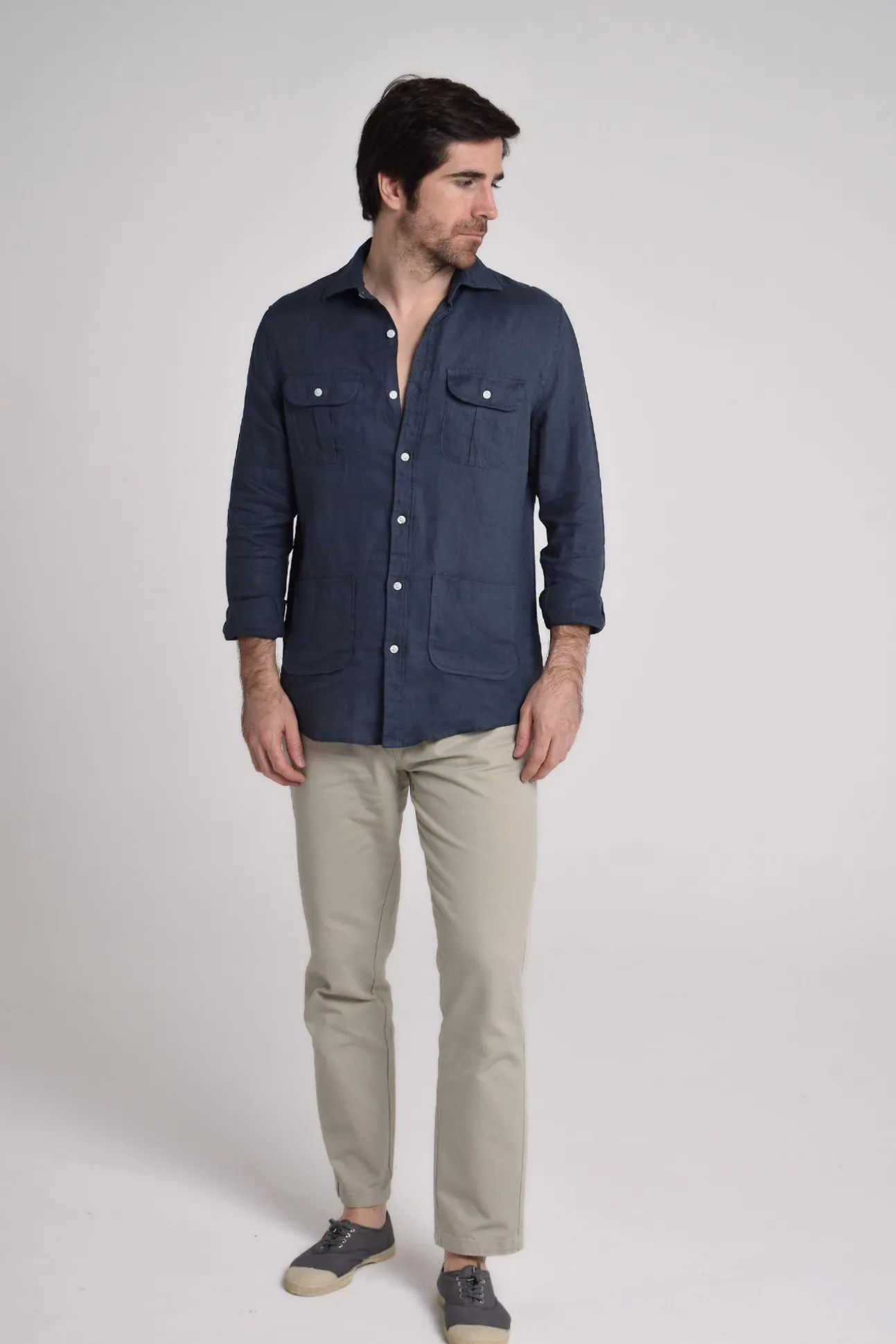 Camisa Guayabera 100% Lino