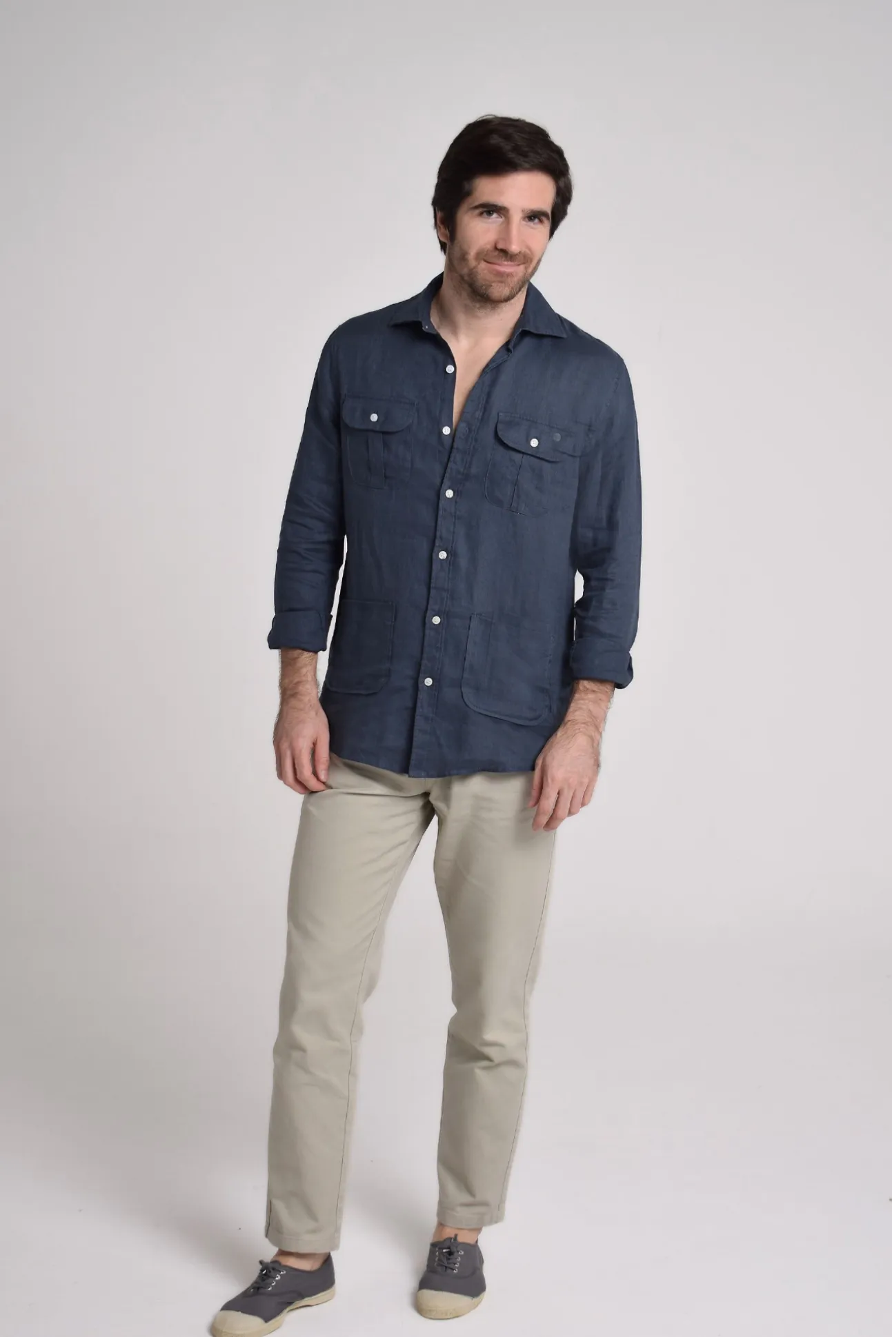 Camisa Guayabera 100% Lino