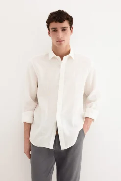 Camisa lino lisa