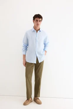 Camisa lino lisa
