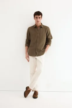 Camisa lino lisa