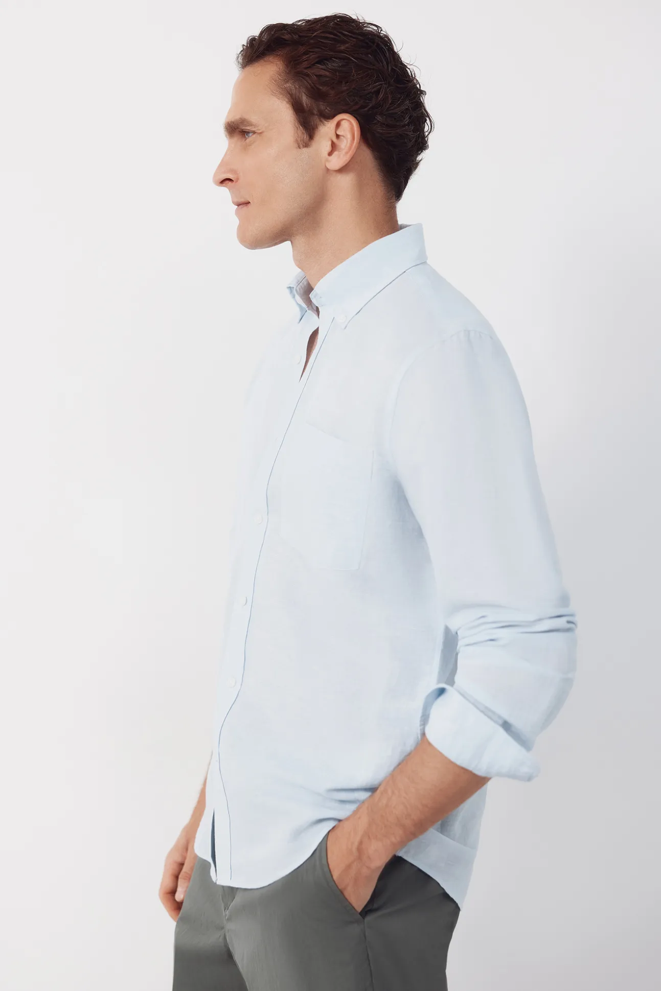 Camisa lino lisa