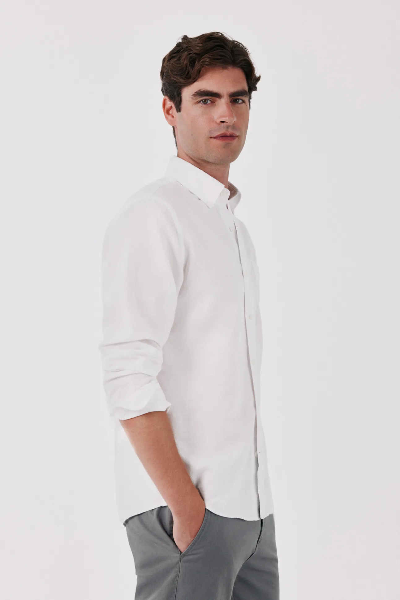 Camisa lino lisa