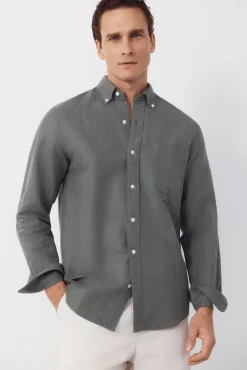 Camisa lino lisa
