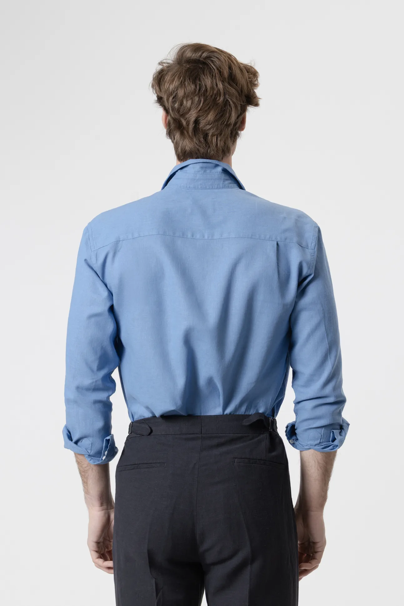 Camisa lino porcelana