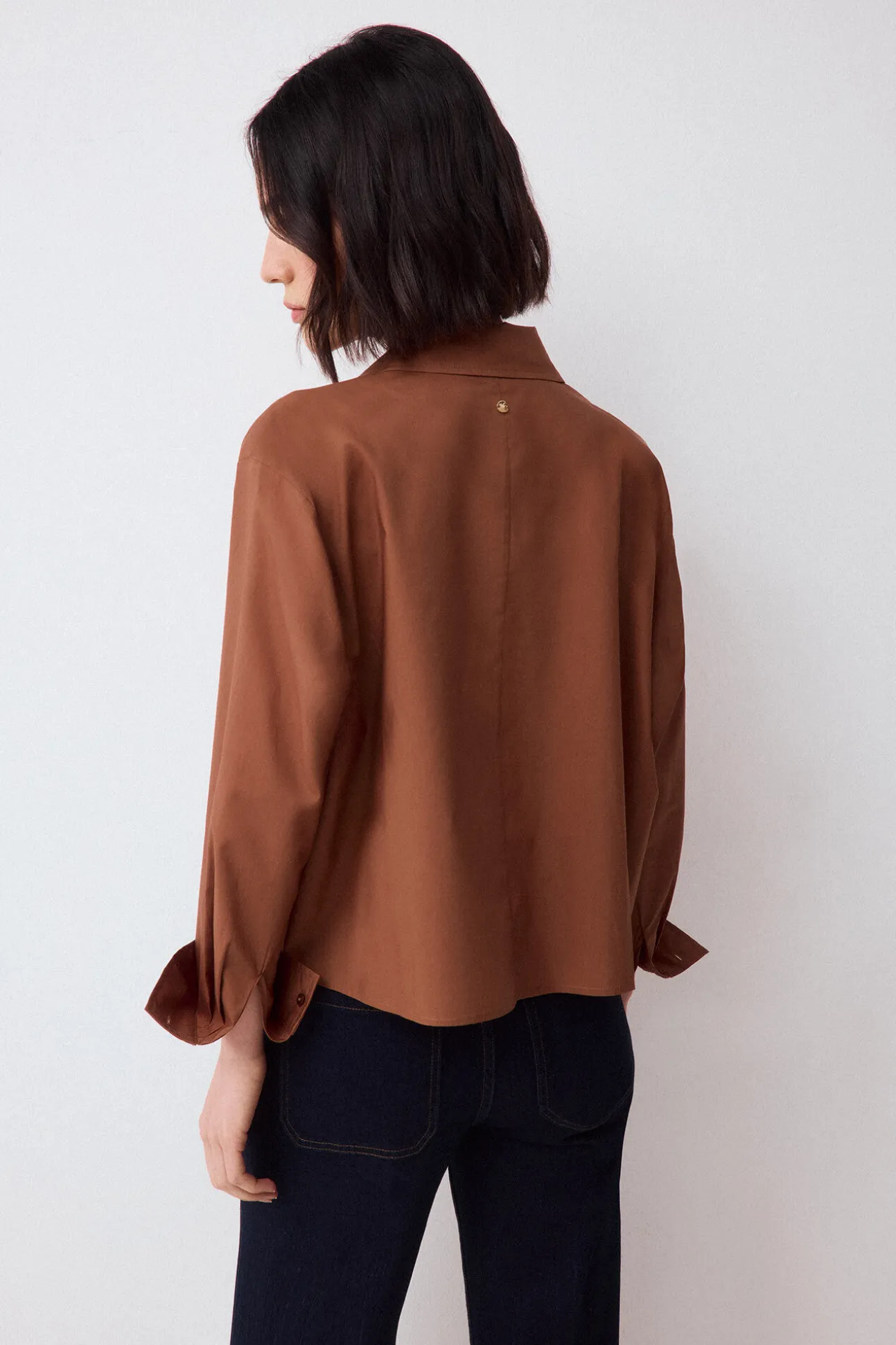 Camisa lisa corta