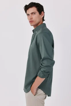 Camisa lisa oxford ligero