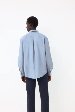Camisa lisa popelín relax fit