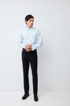 Camisa lisa popelín relax fit