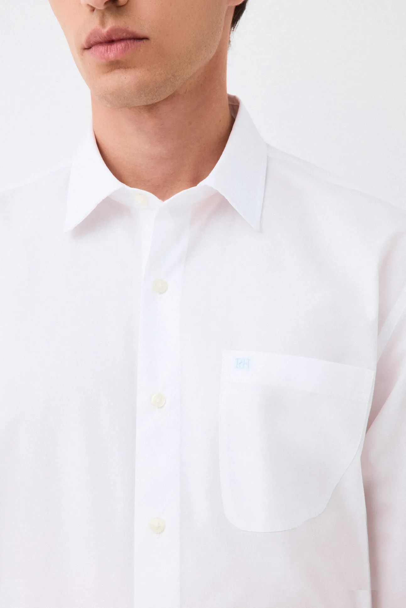 Camisa lisa popelín relax fit