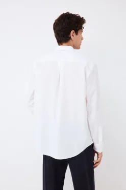 Camisa lisa popelín relax fit