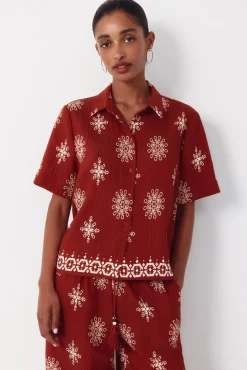 Camisa manga corta estampada