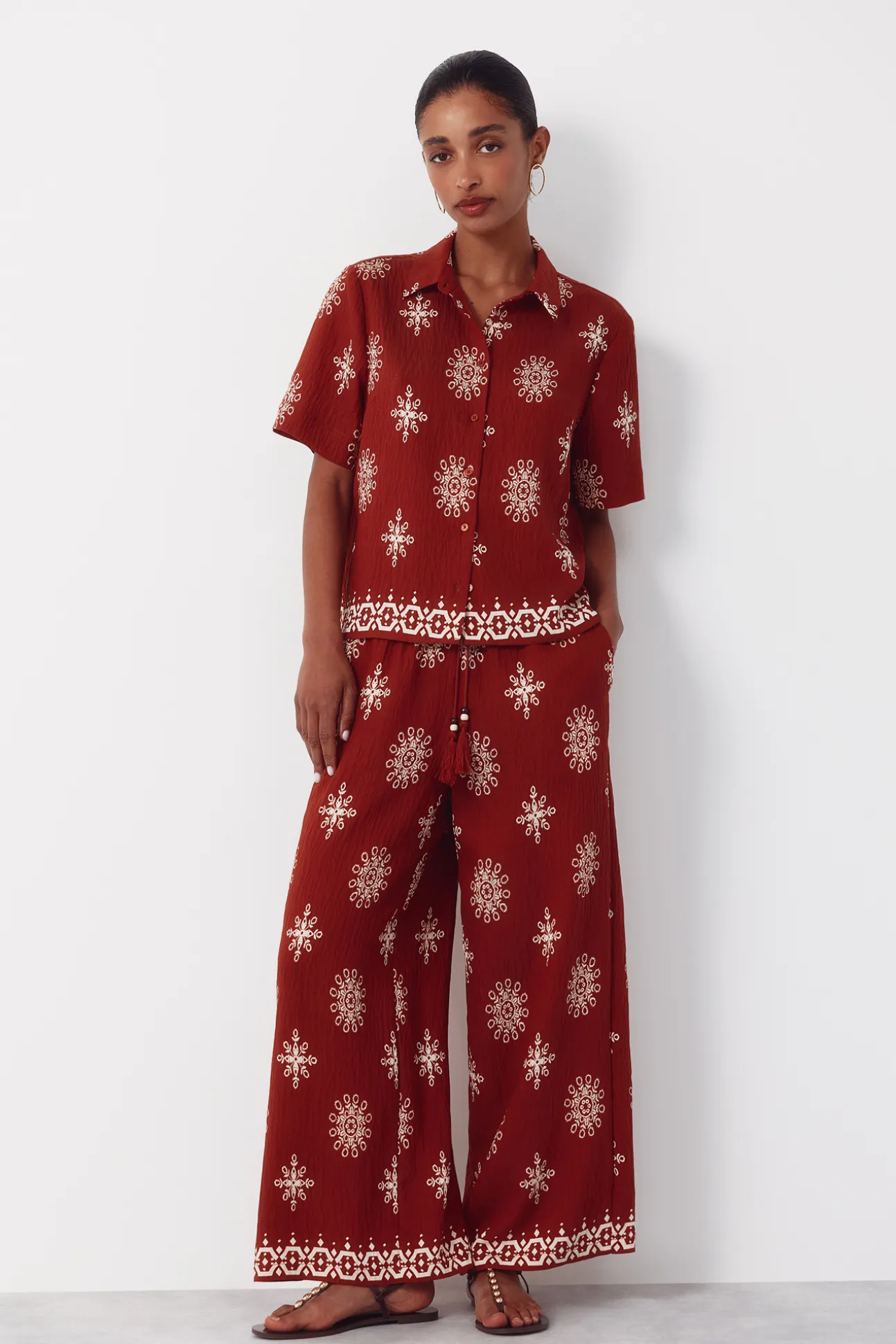 Camisa manga corta estampada