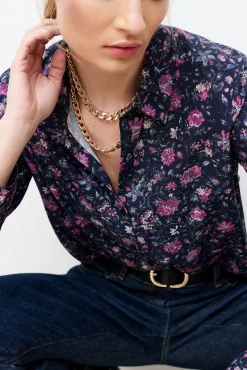 Camisa manga larga estampada