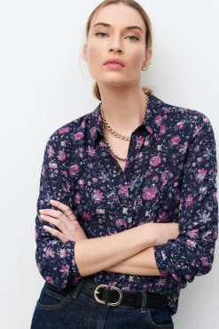 Camisa manga larga estampada