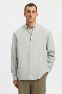 Camisa manga larga lino