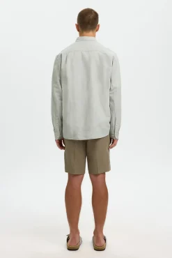 Camisa manga larga lino