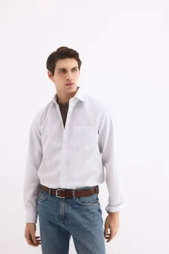 Camisa non iron oxford rayas
