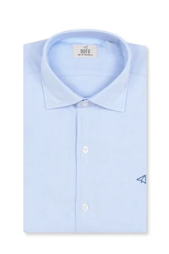Camisa oxford liso manga larga