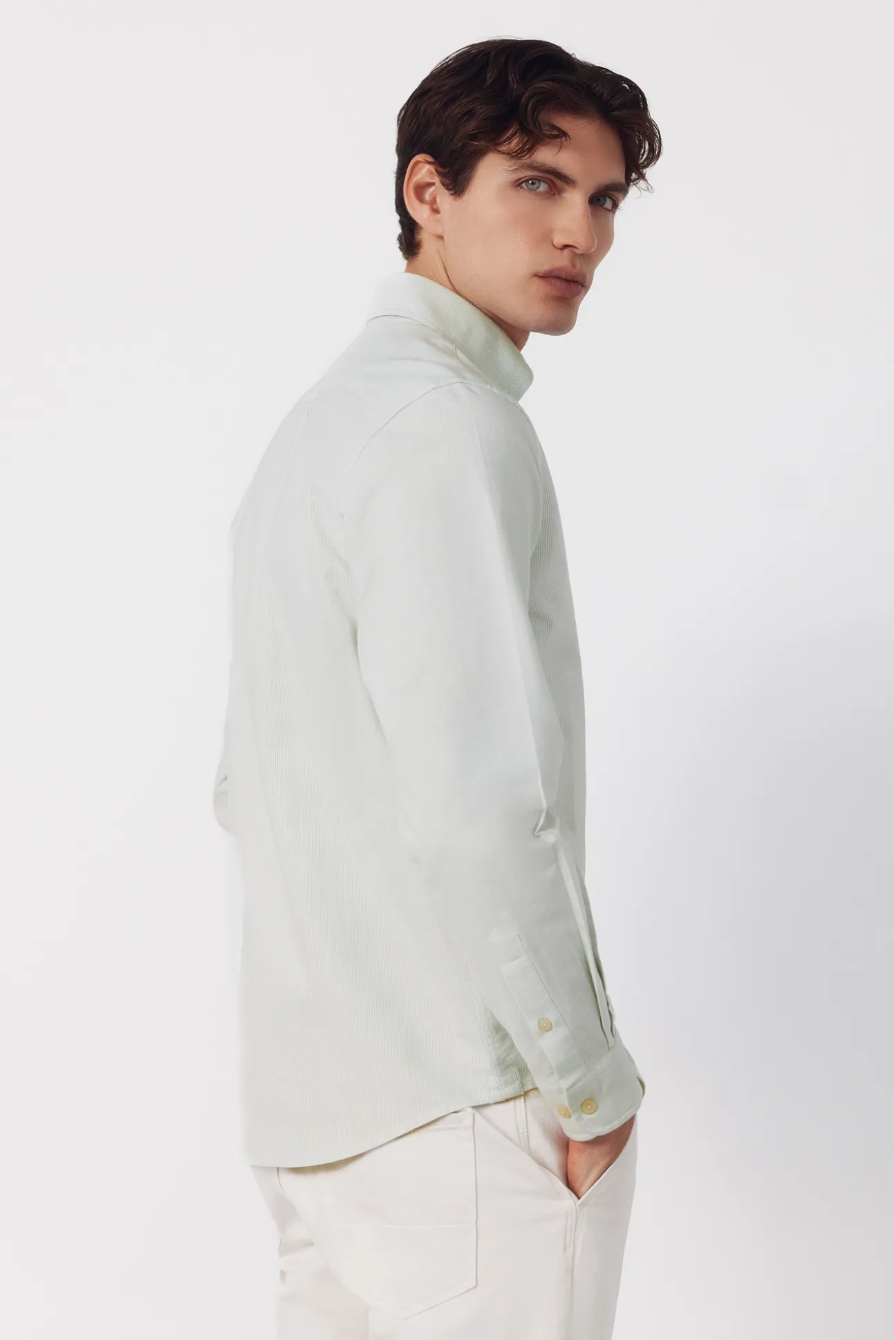 Camisa oxford raya candela