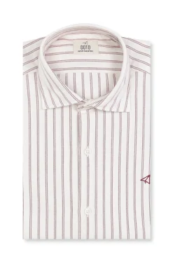 Camisa oxford rayas manga larga
