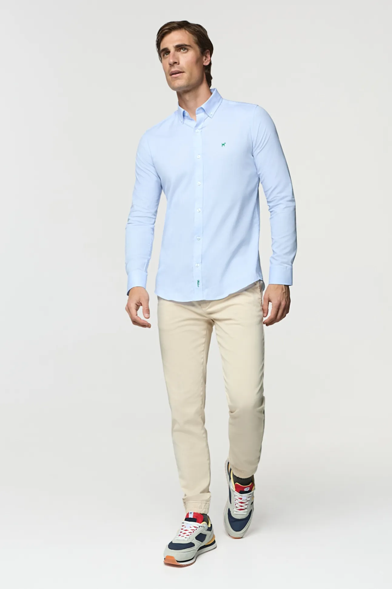 Camisa Palm Beach de Cuadro Lino