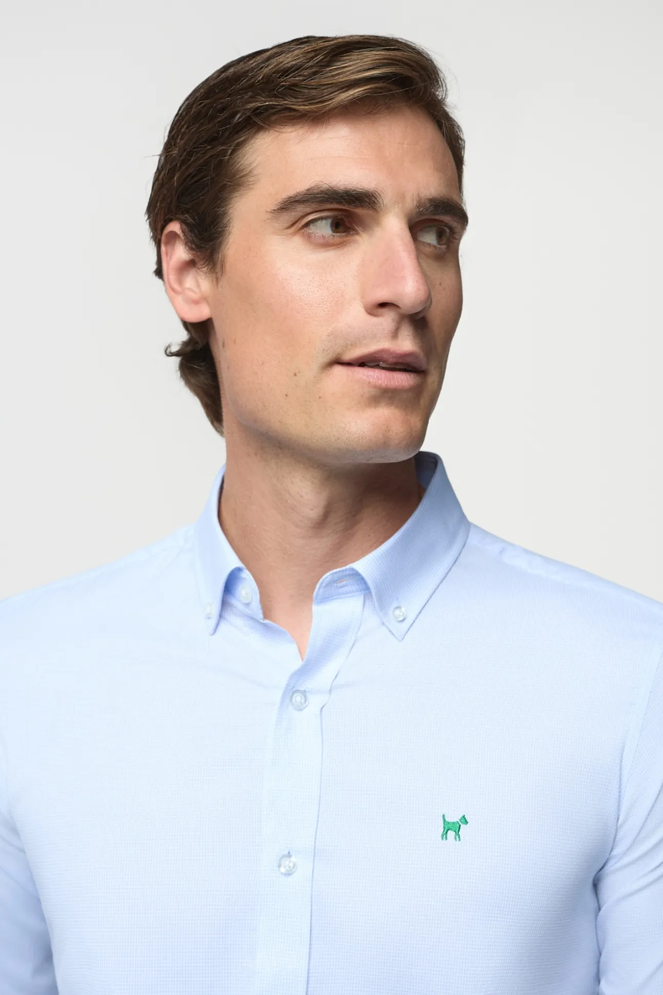 Camisa Palm Beach de Cuadro Lino