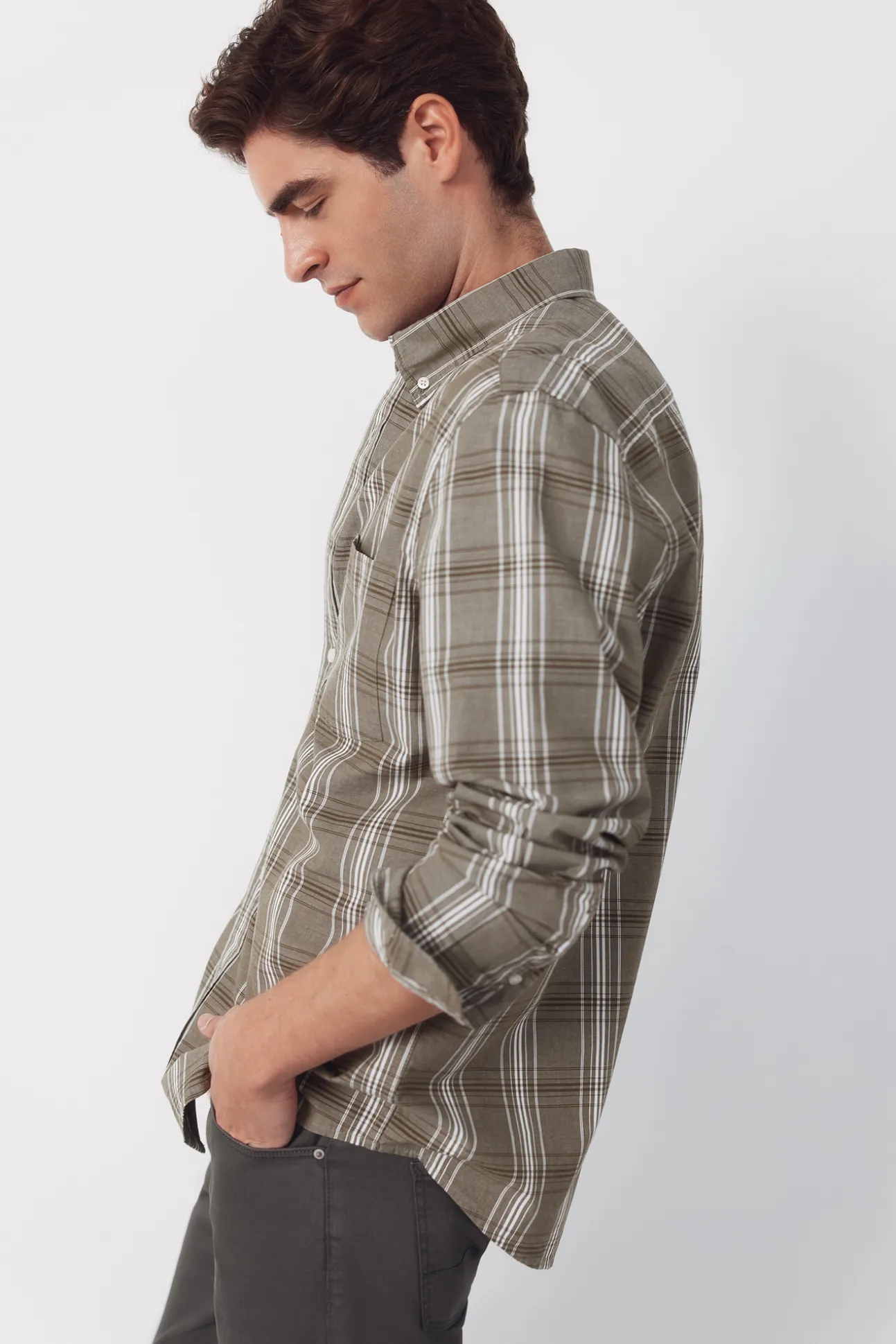 Camisa popelín cuadros