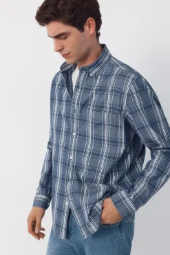 Camisa popelín cuadros
