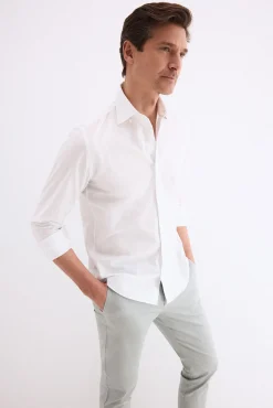Camisa popelín labrado cuadros