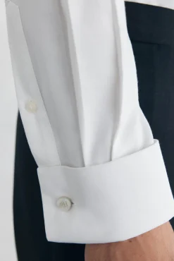 Camisa puño gemelos non iron + antimanchas