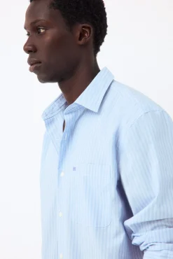 Camisa rayas popelín relax fit