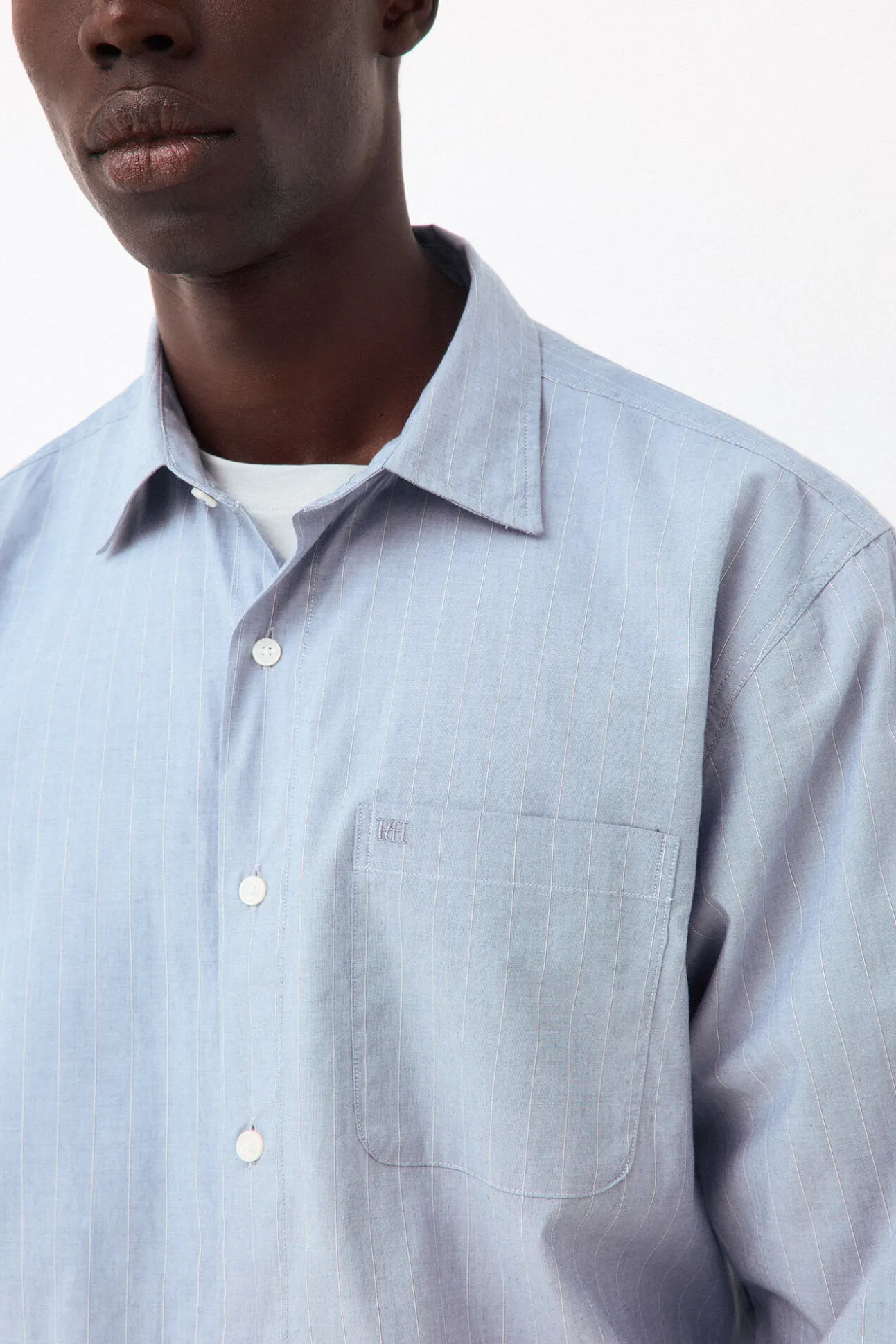 Camisa rayas popelín relax fit