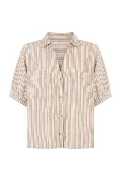 Camisa rústica manga corta