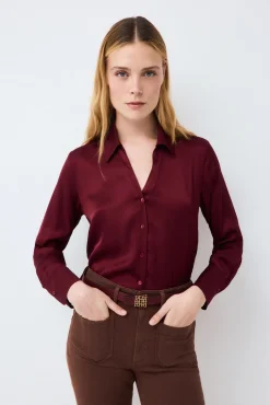 Camisa satén básica