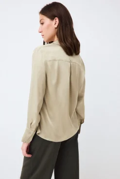 Camisa satén básica
