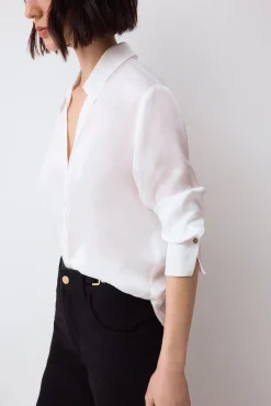 Camisa satén básica