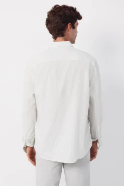 Camisa seersucker rayas