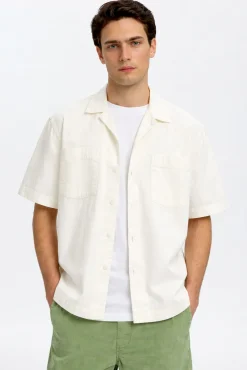 Camisa vaquera de manga corta