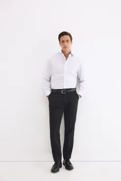 Camisa vestir cuadros non iron + antimanchas