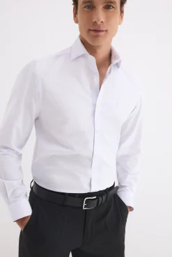 Camisa vestir cuadros non iron + antimanchas