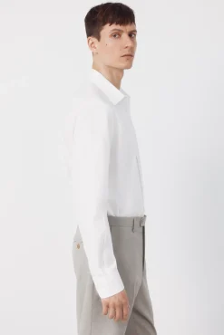Camisa vestir lisa algodón tencel