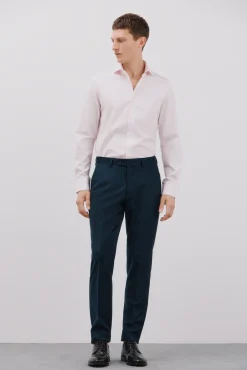 Camisa vestir lisa fácil plancha
