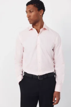 Camisa vestir lisa fácil plancha
