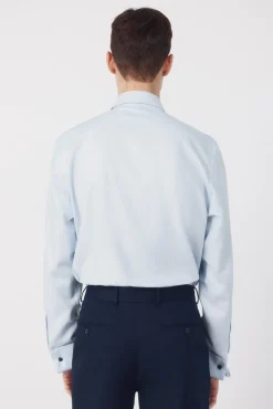 Camisa vestir lisa fácil plancha
