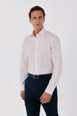 Camisa vestir lisa fácil plancha