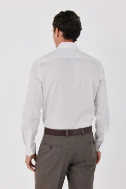 Camisa vestir lisa fácil plancha