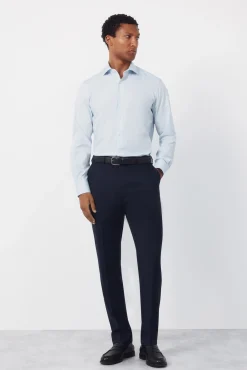 Camisa vestir lisa fácil plancha