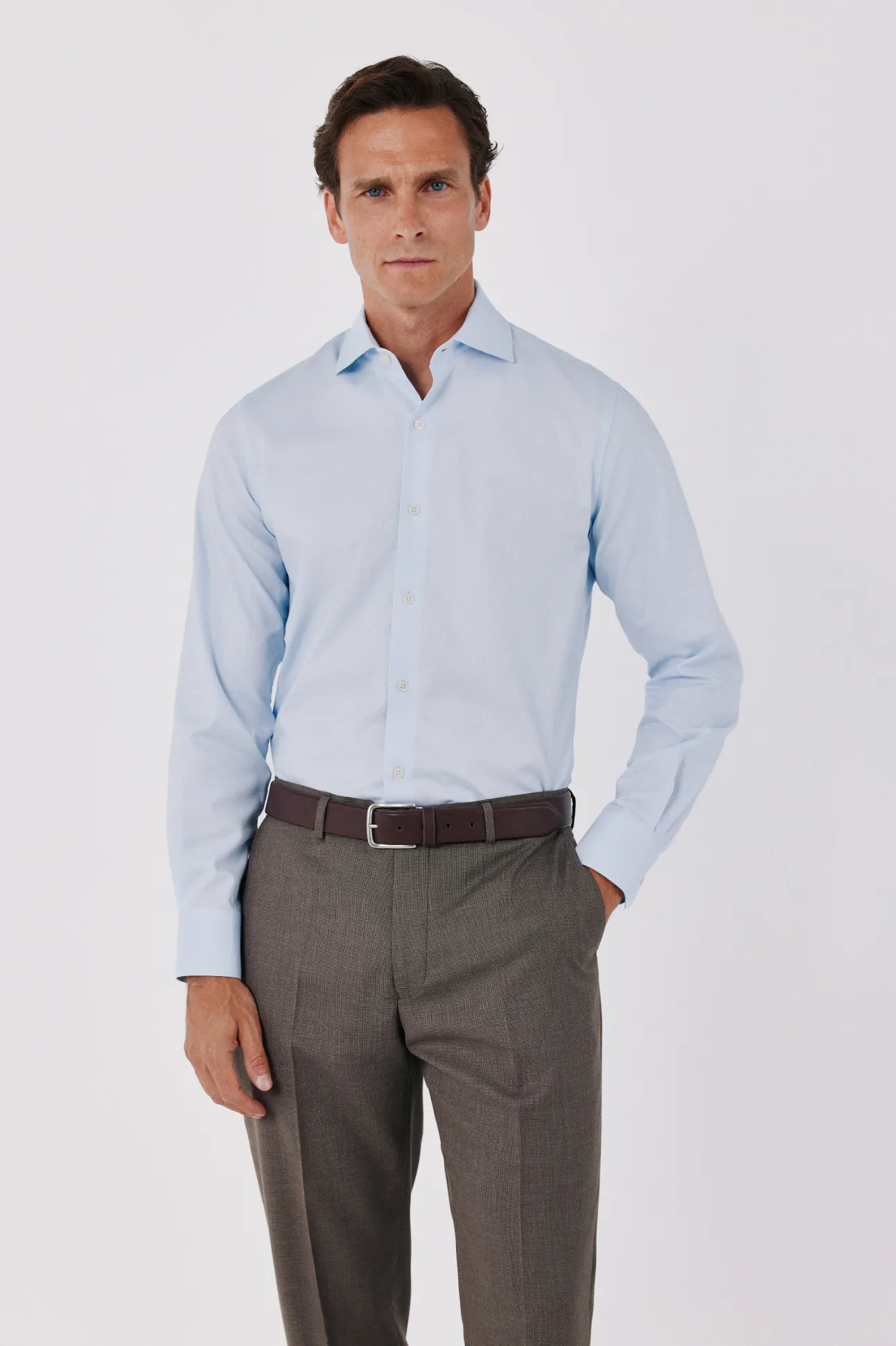 Camisa vestir otomán slim fit fácil plancha