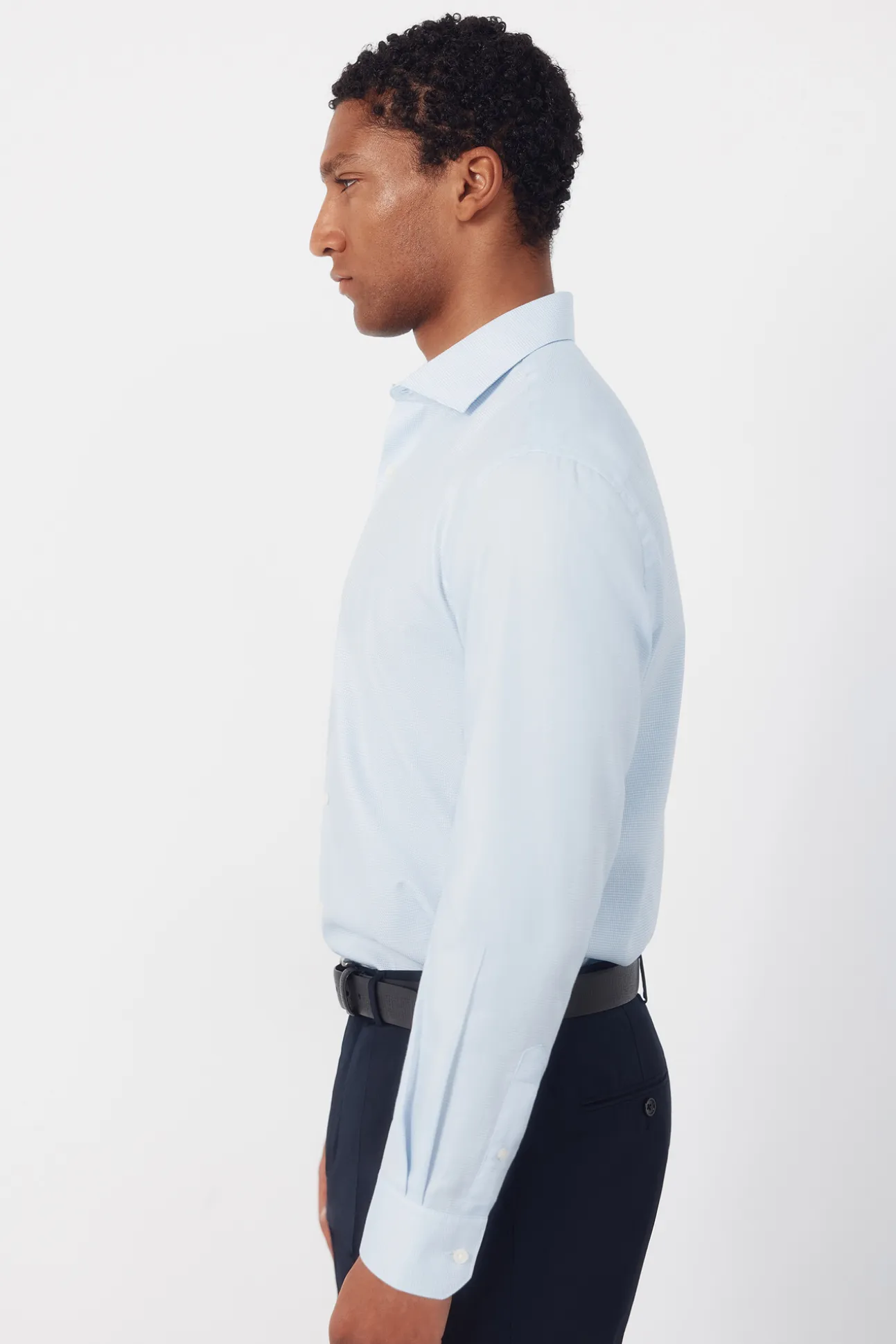 Camisa vestir pata de gallo fácil plancha